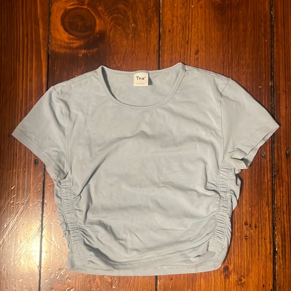Aritzia TNA light blue t-shirt